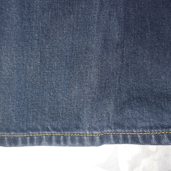 Old Navy Boot-Cut Jeans Low Waist Five-Pocket Zip Fly Denim Dark Wash Loose 14 - Picture 4 of 7